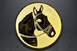 Emblém hlava koně, zlato EM67