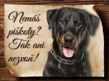 Cedulka Beauceron - Piškoty