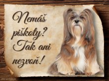 Cedulka Lhasa Apso - Piškoty