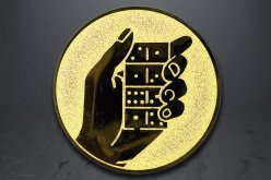 Emblém domino, zlato EM58