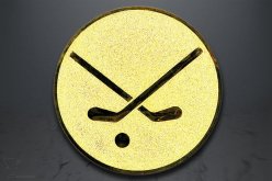 Emblém pozemní hokej, zlato EM100