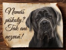 Cedulka Cane Corso - Piškoty