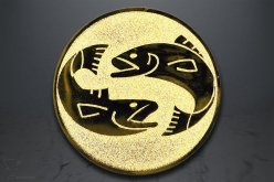 Emblém ryby, zlato EM61