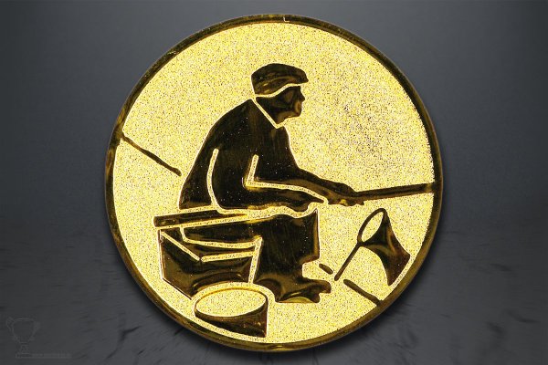 Emblém závodní rybolov, zlato EM59
