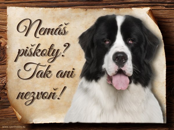 Cedulka Landseer - Piškoty