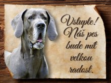 Cedulka Německá doga II - Vstupte