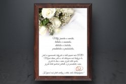 Plaketa svatební přání SP14