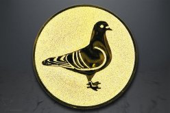 Emblém holub, zlato EM101