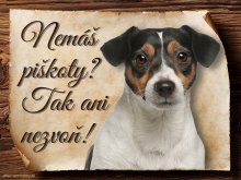 Cedulka Jack Russell teriér - Piškoty