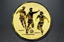 Emblém fotbal - trojice, zlato EM144