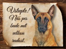 Cedulka Belgický ovčák Malinois - Vstupte