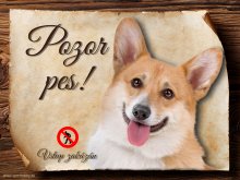 Cedulka Welsh Corgi Pembroke - Vstupte