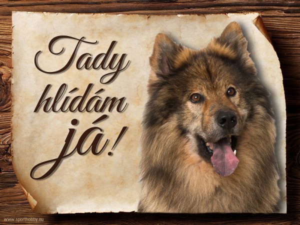 Cedulka Eurasier II - Tady hlídám já