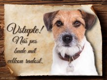 Cedulka Jack Russel Terier - Vstupte