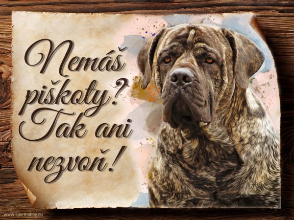 Cedulka Boerboel - Piškoty