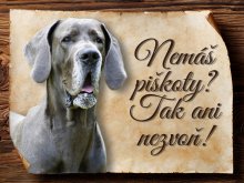 Cedulka Německá doga II - Piškoty