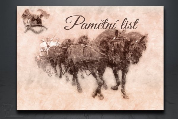 Pamětní list hasiči 1609