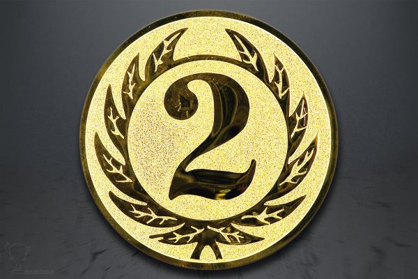Emblém "dvojka", zlato EM106