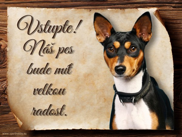 Cedulka Basenji - Vstupte