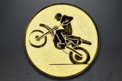 Emblém motocross, zlato EM75