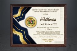 Plaketa hasiči PP6089