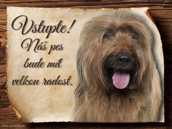 Cedulka Briard II - Vstupte