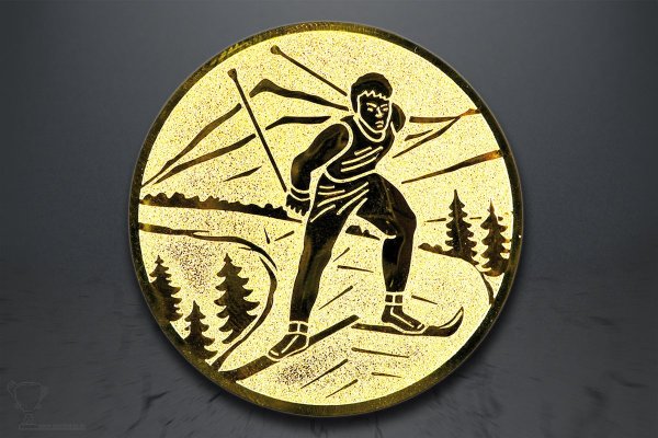 Emblém běh na lyžích, zlato EM159