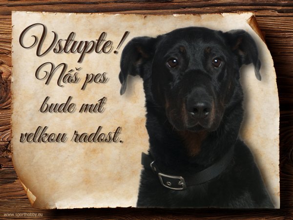 Cedulka Beauceron II - Vstupte