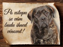 Cedulka Boerboel - Po vstupu ...