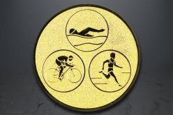 Emblém triatlon, zlato EM74