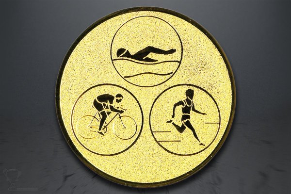 Emblém triatlon, zlato EM74