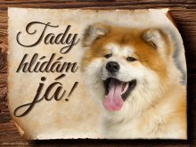 Tabulka Akita Inu - Tady hlídám já