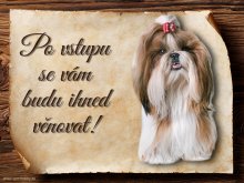 Cedulka Shih-tzu - Po vstupu ...