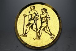 Emblém nordic walking, zlato EM182