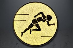 Emblém běžkyně - sprinterka, zlato EM26