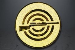 Emblém puška, zlato EM90
