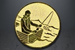 Emblém rybář, zlato EM60