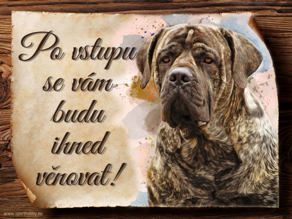 Cedulka Boerboel - Po vstupu ...